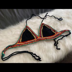 Rasta design bralette or crop top